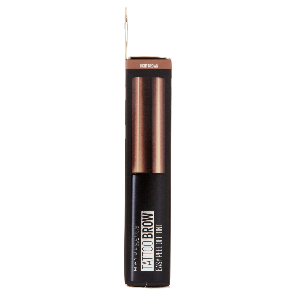 Maybelline New York Tinta per Sopracciglia Peel-off Tattoo Brow, Dura fino a 3 Giorni, Light Brown